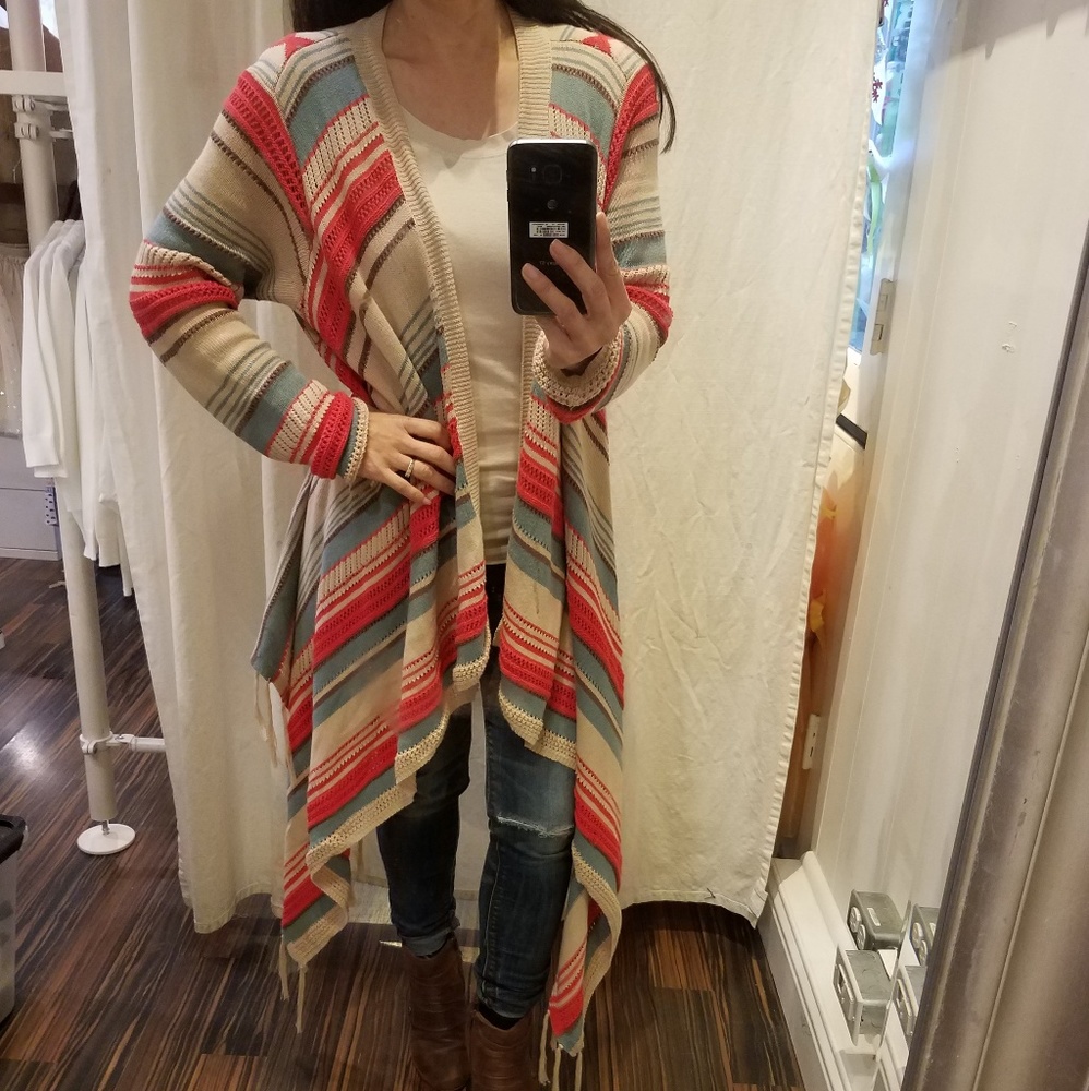 Knit Santa Fe Tassel Cardigan